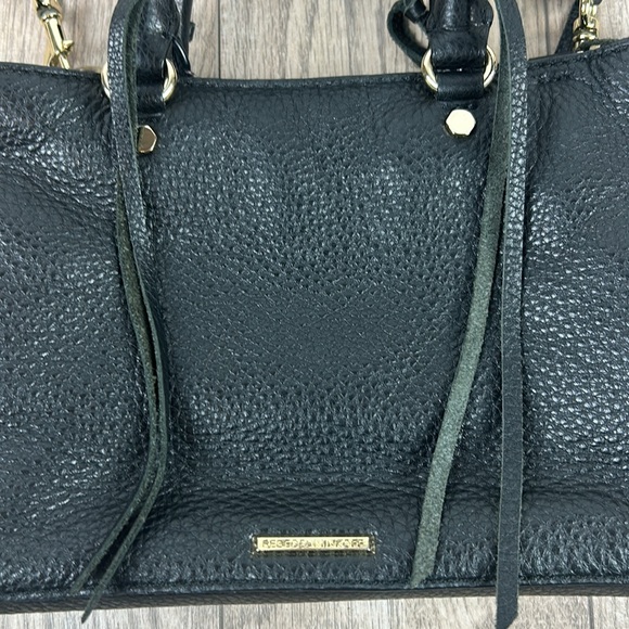 Rebecca Minkoff Raegan fringe black leather bag small - Picture 2 of 12